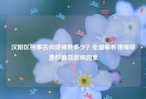 汉阳区刑事咨询律师费多少？全面解析律师收费标准及影响因素