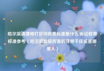 哈尔滨请律师打官司收费标准是什么,诉讼收费标准参考（哈尔滨比较厉害的律师于庆波是哪里人）