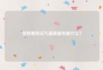 受贿罪刑法九最新量刑是什么？