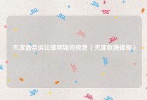 天津借条诉讼律师如何收费（天津收债律师）