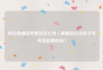 诉讼离婚抚养费该怎么判（离婚诉讼中孩子抚养费起算时间）