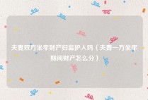 夫妻双方坐牢财产归监护人吗（夫妻一方坐牢期间财产怎么分）