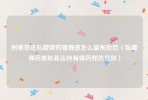 刑事非法私藏弹药罪既遂怎么量刑处罚（私藏弹药罪和非法持有弹药罪的区别）