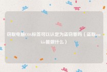 窃取电脑COA标签可以认定为盗窃罪吗（盗取cookie能做什么）