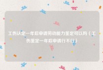 工伤认定一年后申请劳动能力鉴定可以吗（工伤鉴定一年后申请行不行）
