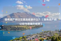 国有资产转让交易流程是什么？（国有资产转让应当遵循的原则）