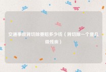 交通事故肾切除要赔多少钱（肾切除一个是几级残疾）
