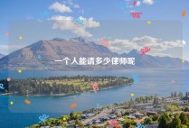 一个人能请多少律师呢
