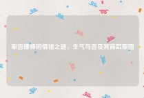 原告律师的情绪之谜，生气与否及其背后原因