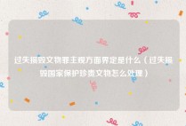 过失损毁文物罪主观方面界定是什么（过失损毁国家保护珍贵文物怎么处理）
