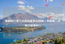 强制执行第三次应该是多长时间（申请第二次执行收费吗）