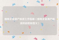 国有企业清产核资工作指南（国有企业清产核资的目的和意义）