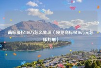 商标侵权100万怎么处理（侵犯商标权10万元怎样判刑）