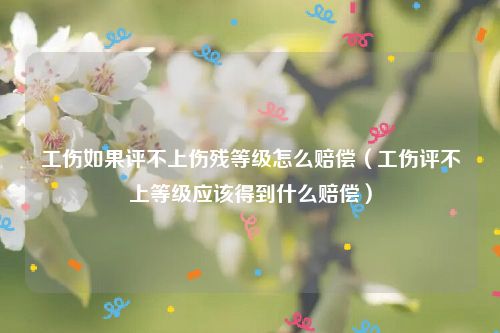 工伤如果评不上伤残等级怎么赔偿（工伤评不上等级应该得到什么赔偿）