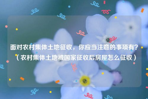 面对农村集体土地征收，你应当注意的事项有？（农村集体土地被国家征收后房屋怎么征收）