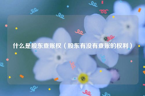 什么是股东查账权（股东有没有查账的权利）