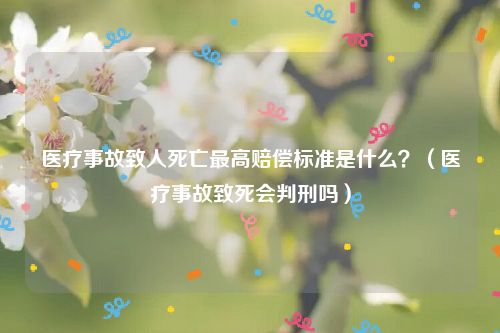 医疗事故致人死亡最高赔偿标准是什么？（医疗事故致死会判刑吗）