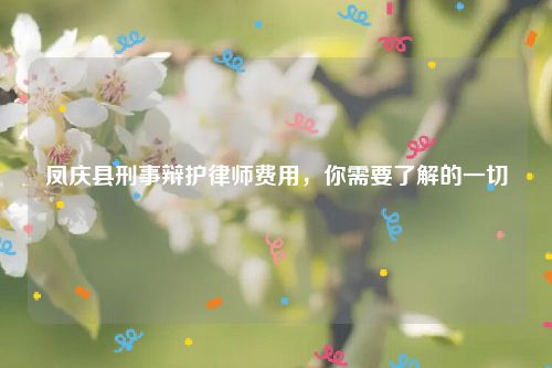 凤庆县刑事辩护律师费用，你需要了解的一切