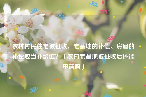 农村村民住宅被征收，宅基地的补偿、房屋的补偿应当补给谁？（农村宅基地被征收后还能申请吗）