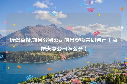 诉讼离婚,如何分割公司的出资额共同财产（离婚夫妻公司怎么分）